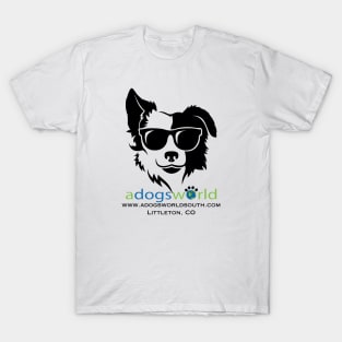 Cool Dog in Sunglasses - Dog Breeds - A Dog's World - Border Collie T-Shirt